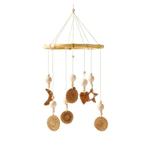 Wooden Hanging Toys Holder Bracket | Baby Rattles For Crib