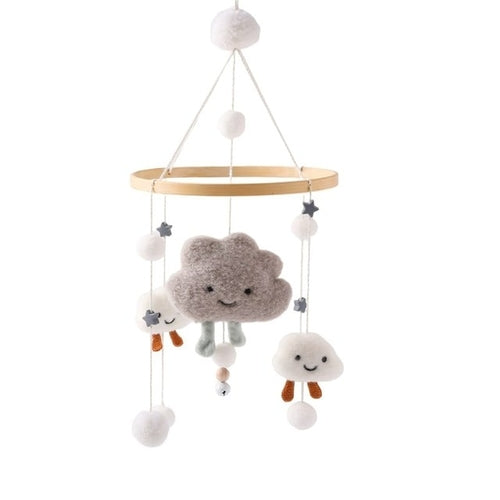 Wooden Hanging Toys Holder Bracket | Baby Rattles For Crib