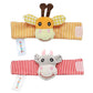 Cartoon Plush Socks With Strap Rattles Baby Toys - 0 12 Months