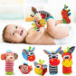 Cartoon Plush Socks With Strap Rattles Baby Toys - 0 12 Months