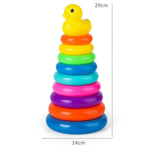 Baby Montessori Toys 6 Months - Rainbow Tower