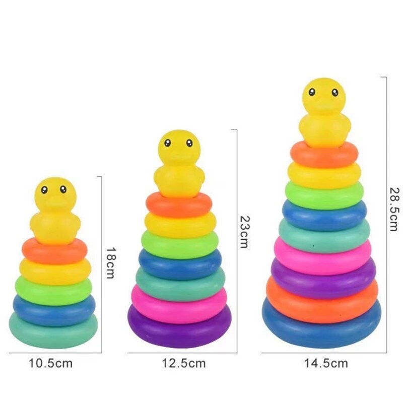 Baby Montessori Toys 6 Months - Rainbow Tower