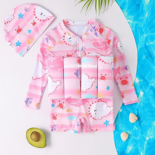 Children's Swimwear - Cartoon Print