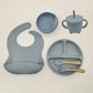 Baby 6 Piece Feeding Set with Bowl, Bib and Spoon