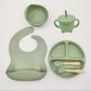 Baby 6 Piece Feeding Set with Bowl, Bib and Spoon