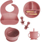 Baby 6 Piece Feeding Set with Bowl, Bib and Spoon