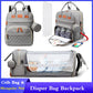 3 In 1 Diaper Bag - Foldable Backpack - Baby Bed And Waterproof Travel Bag