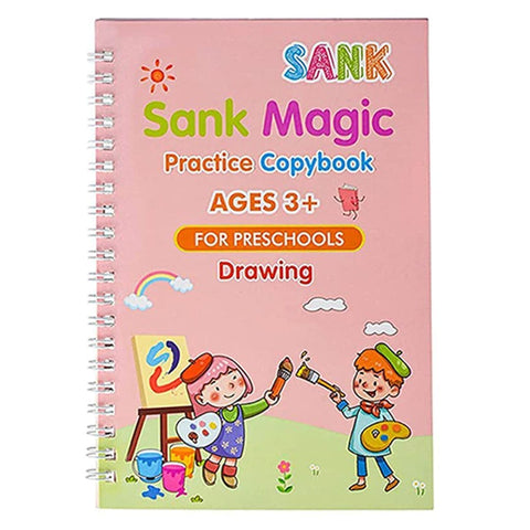 Magic Practice Copybook (4 Pack) + Magic Pen – Peachy + Pear