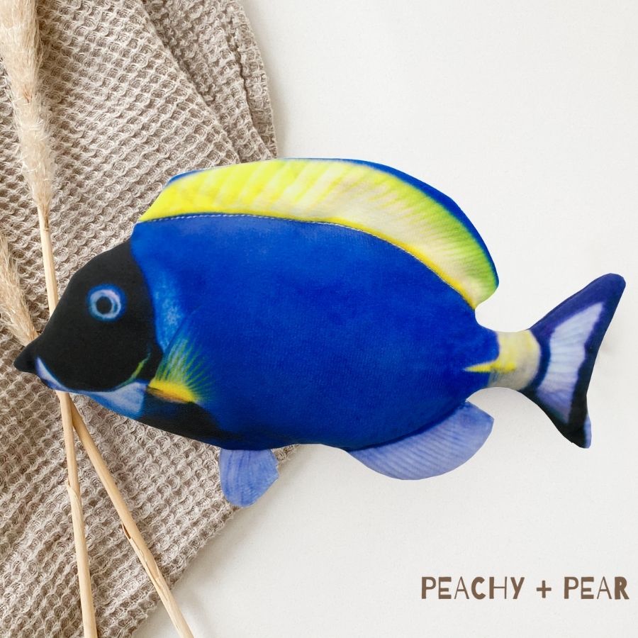 Organic Vegetable Dental Blue Fish Toy